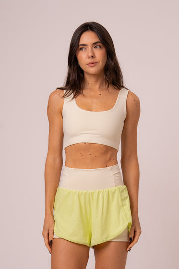 Conjunto Short Duplo e Top Soul Cosmo Off White