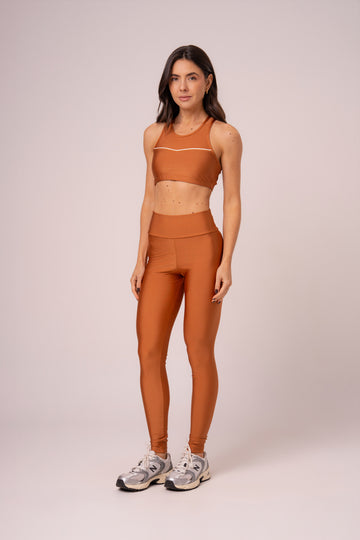 Conjunto Legging e Top Intense Glow Canela