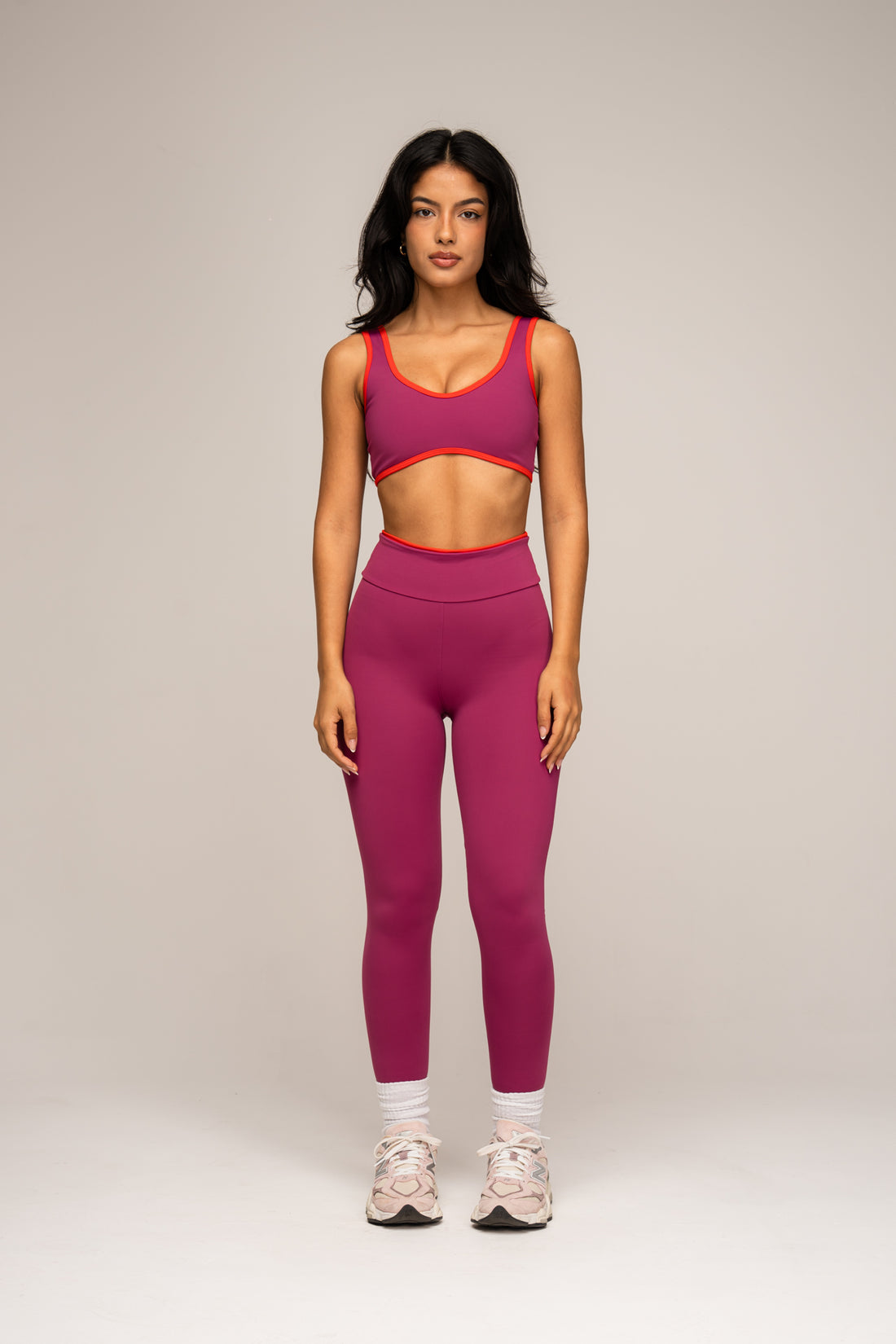 Conjunto Legging e Top Viés Cosmo Fúcsia