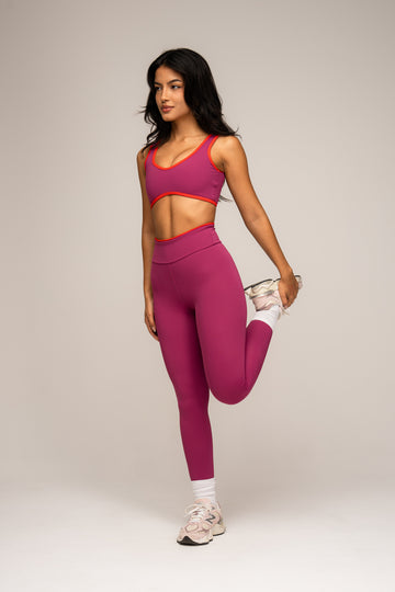 Conjunto Legging e Top Viés Cosmo Fúcsia