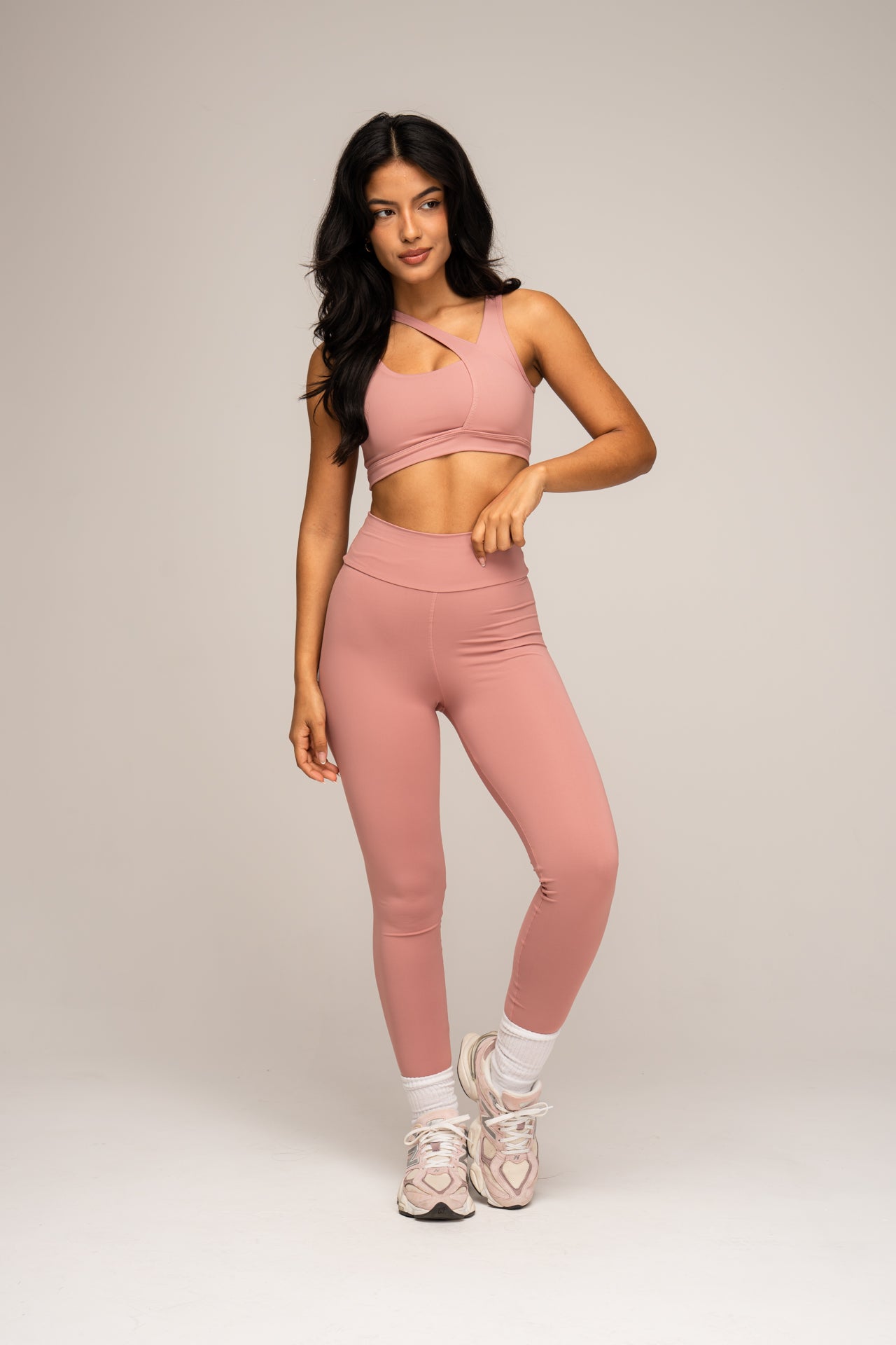 Conjunto Legging e Top Jolie Essentials Rosé
