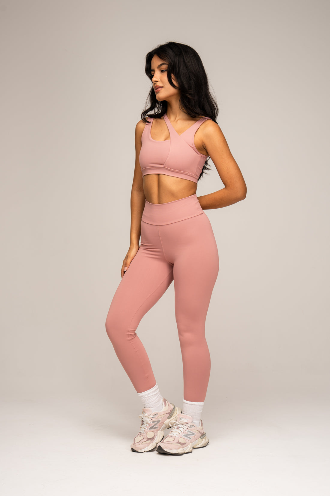 Conjunto Legging e Top Jolie Essentials Rosé