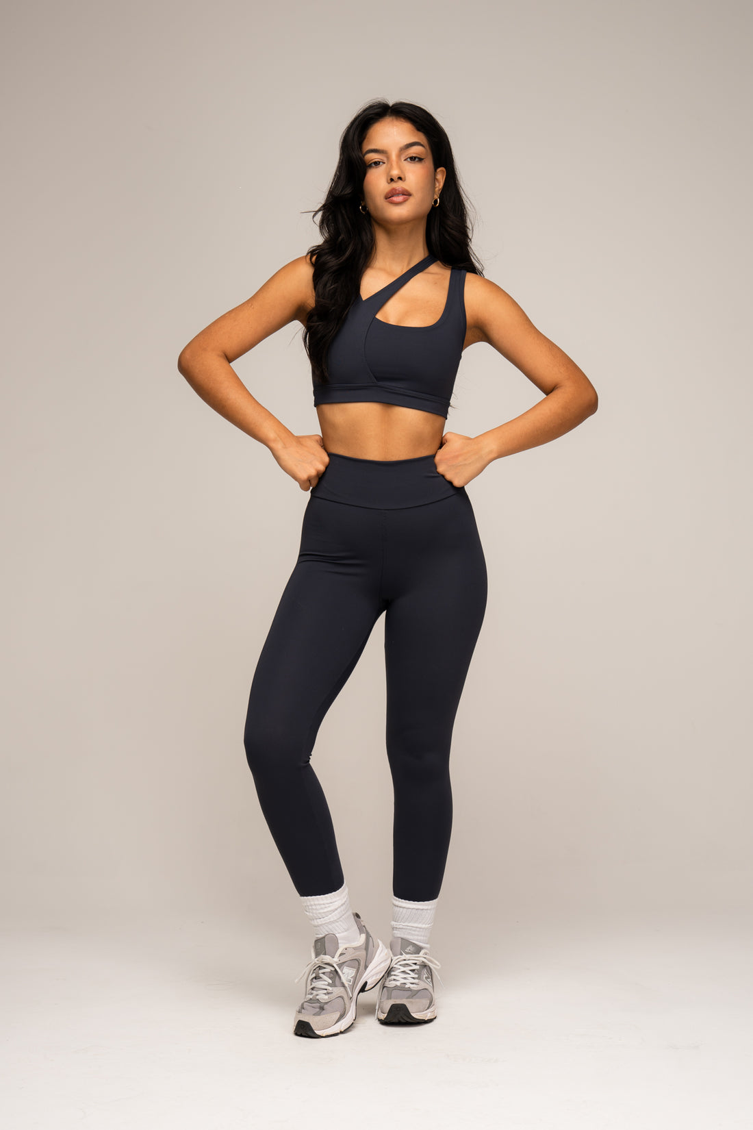 Conjunto Legging e Top Jolie Essentials Azul Noturno