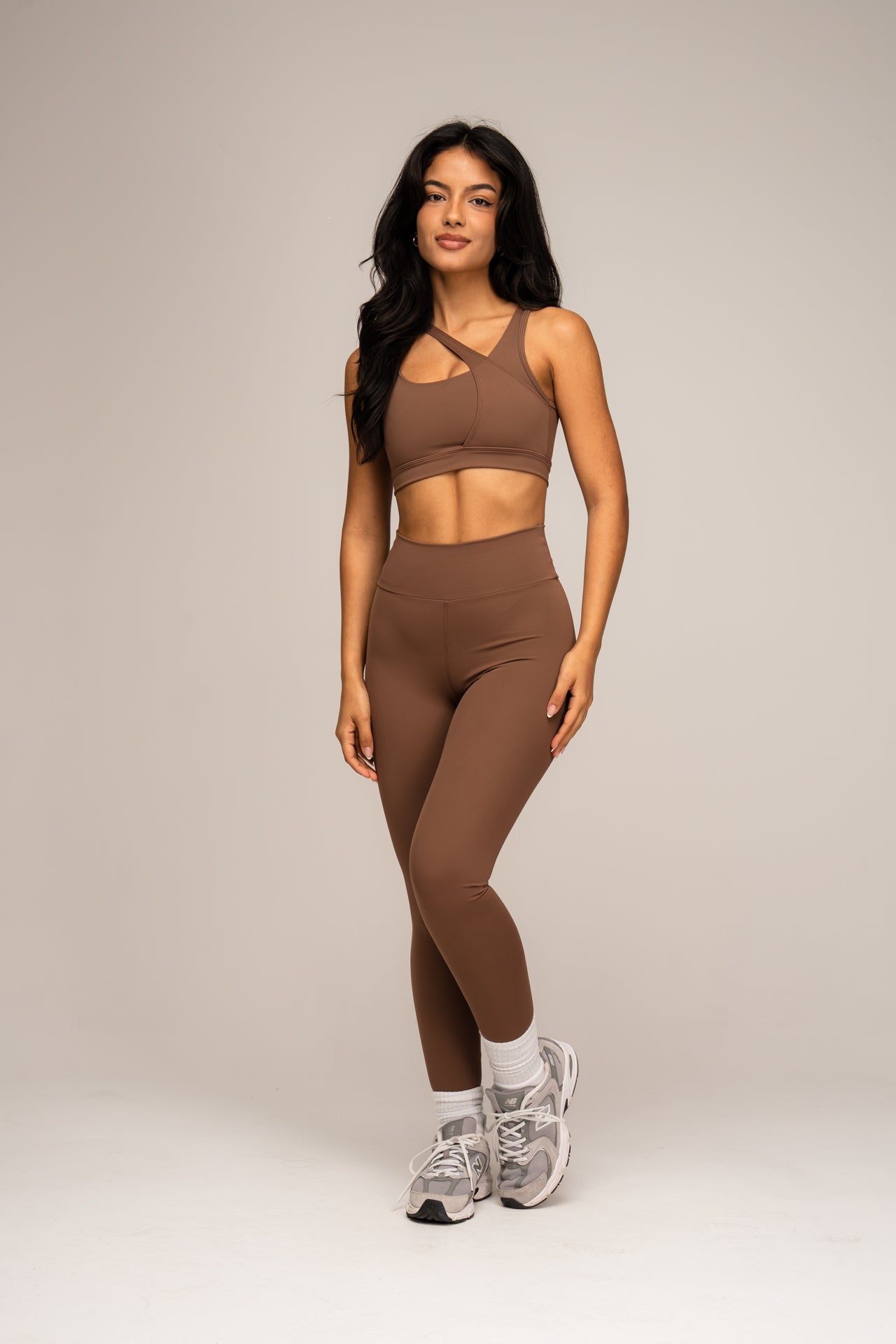 Conjunto Legging e Top Jolie Essentials Chocolate