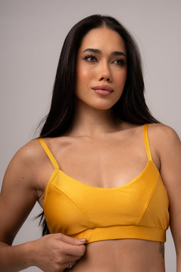 Top Fitness Gabi Amarelo