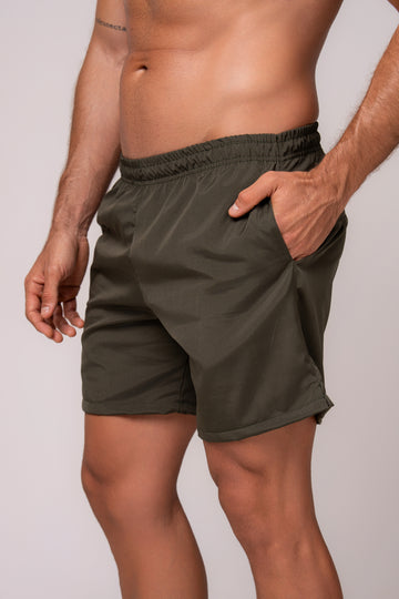 Bermuda Tactel Masculina Esportiva Verde