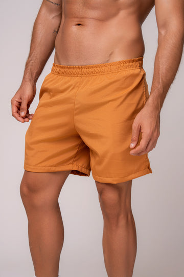 Bermuda Tactel Masculina Esportiva Terracota