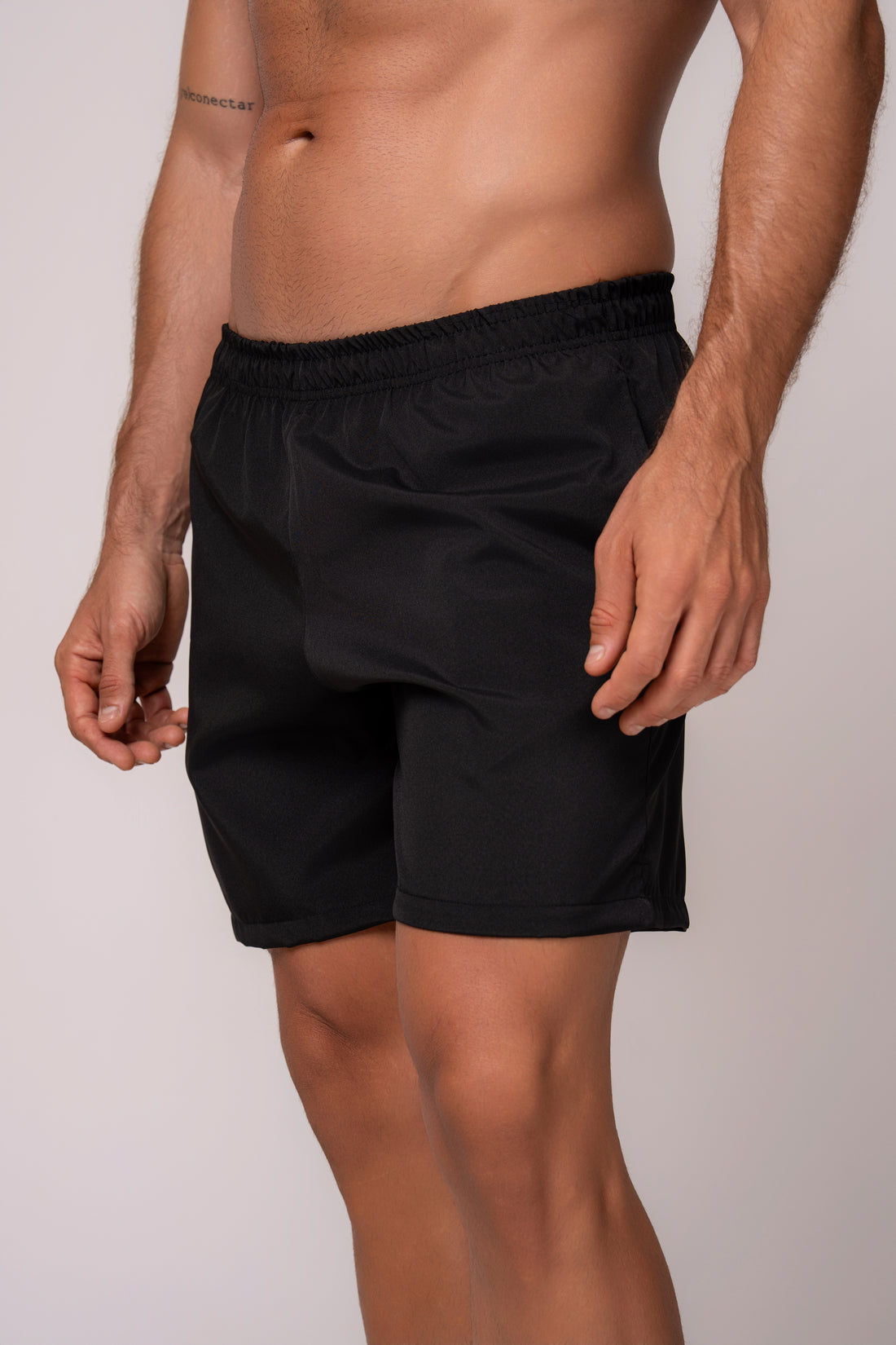 Bermuda Tactel Masculina Esportiva Preto