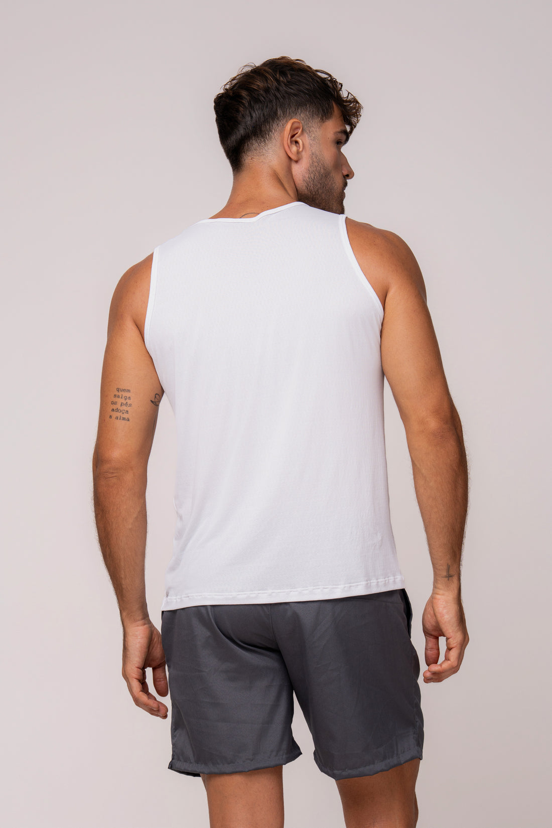 Regata Dry Fit Masculina Branca
