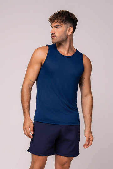 Regata Dry Fit Masculina Marinho