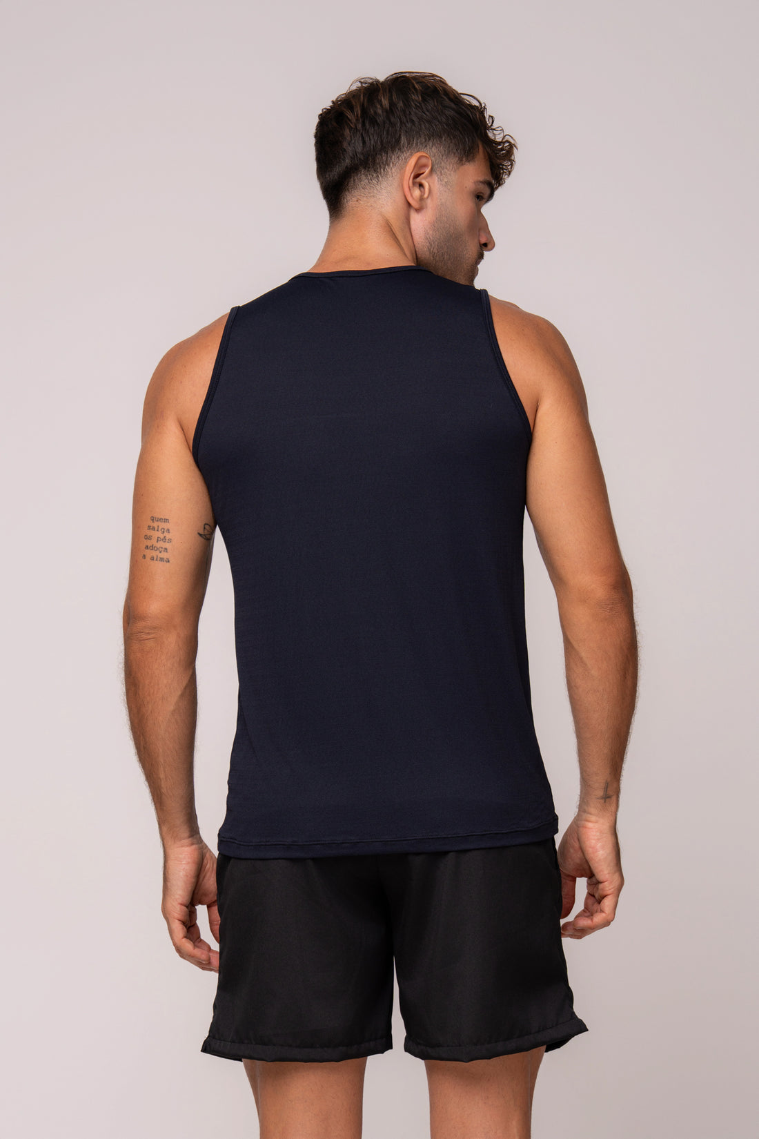 Regata Dry Fit Masculina Preta