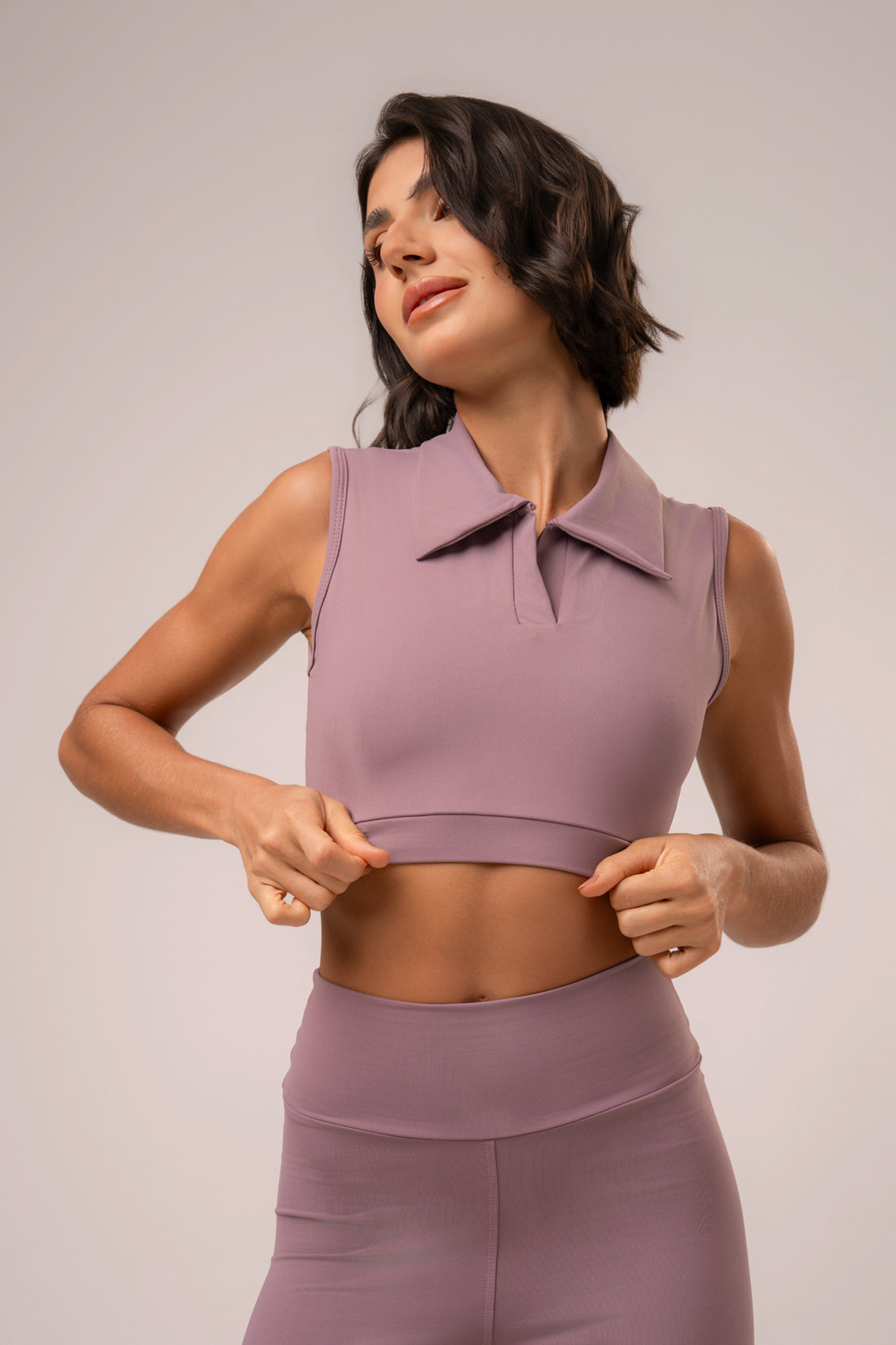 Conjunto Legging e Top Gola Cosmo Rosé