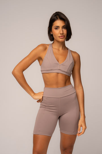 Conjunto Fitness Short e Top Nadador Damasco