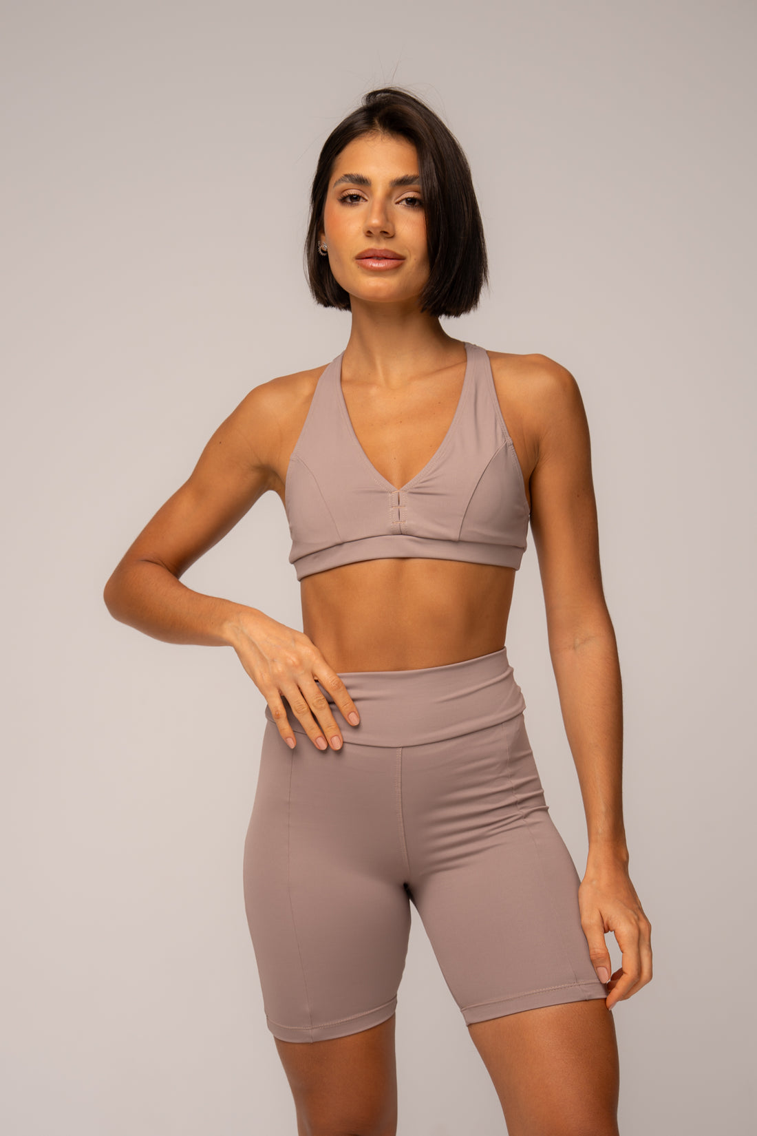 Conjunto Fitness Short e Top Nadador Damasco