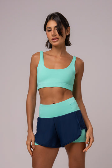 Conjunto Short Duplo e Top Soul Cosmo Acqua