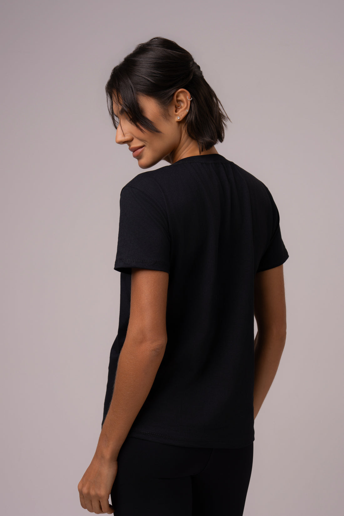 Camiseta Algodão Preta