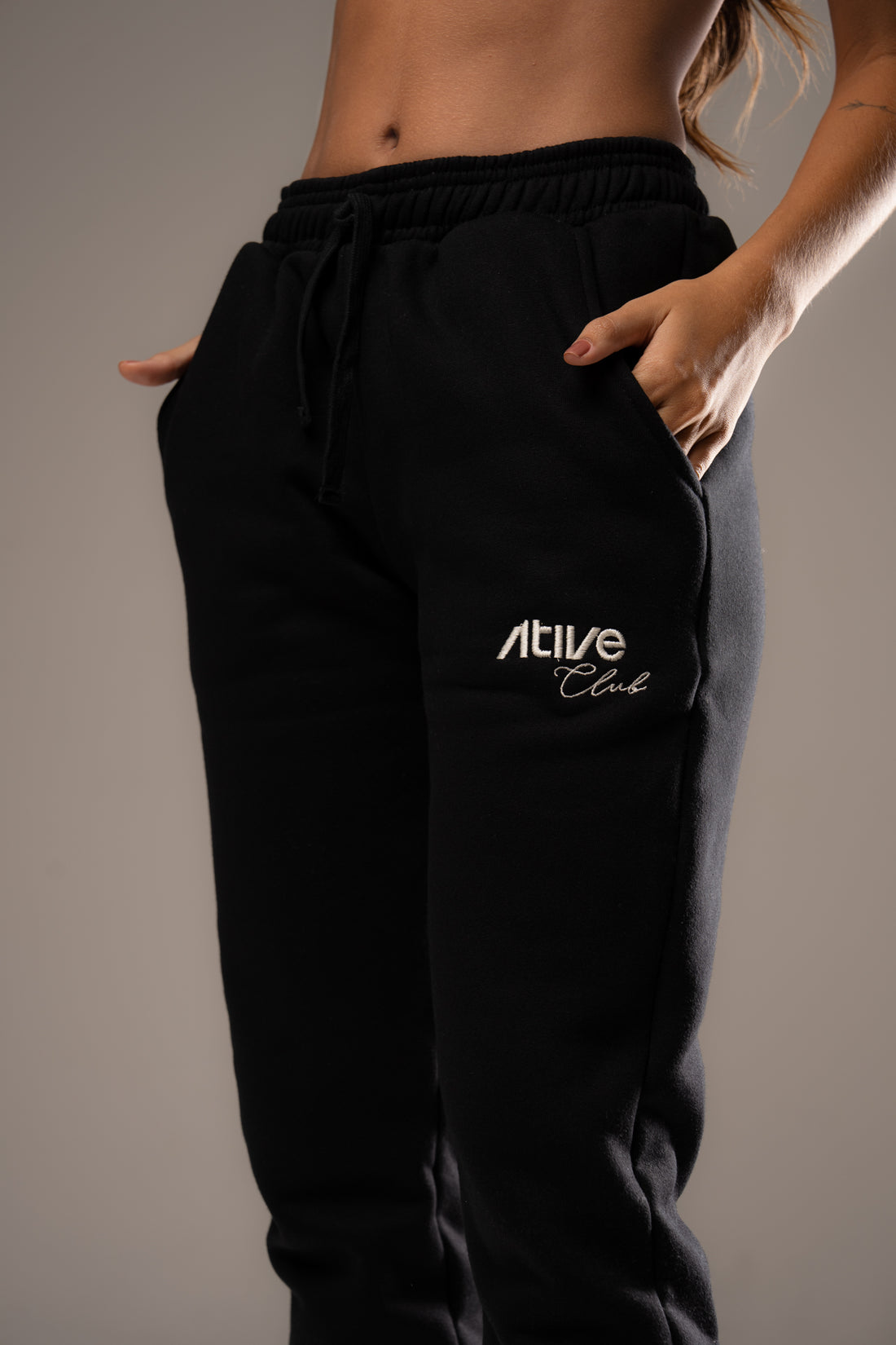 Calça em moletom Ative Club Preta