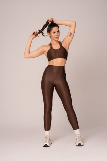Conjunto Legging e Top Cruzado Lovers Cacau