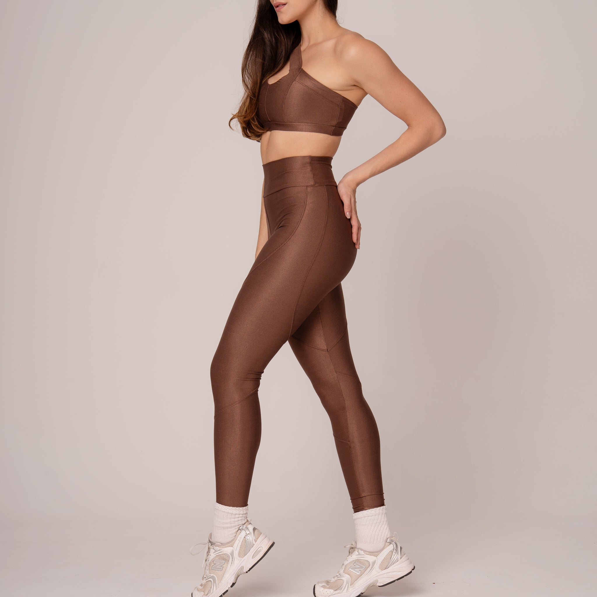 Conjunto Legging e Top Cruzado Lovers Chocolate