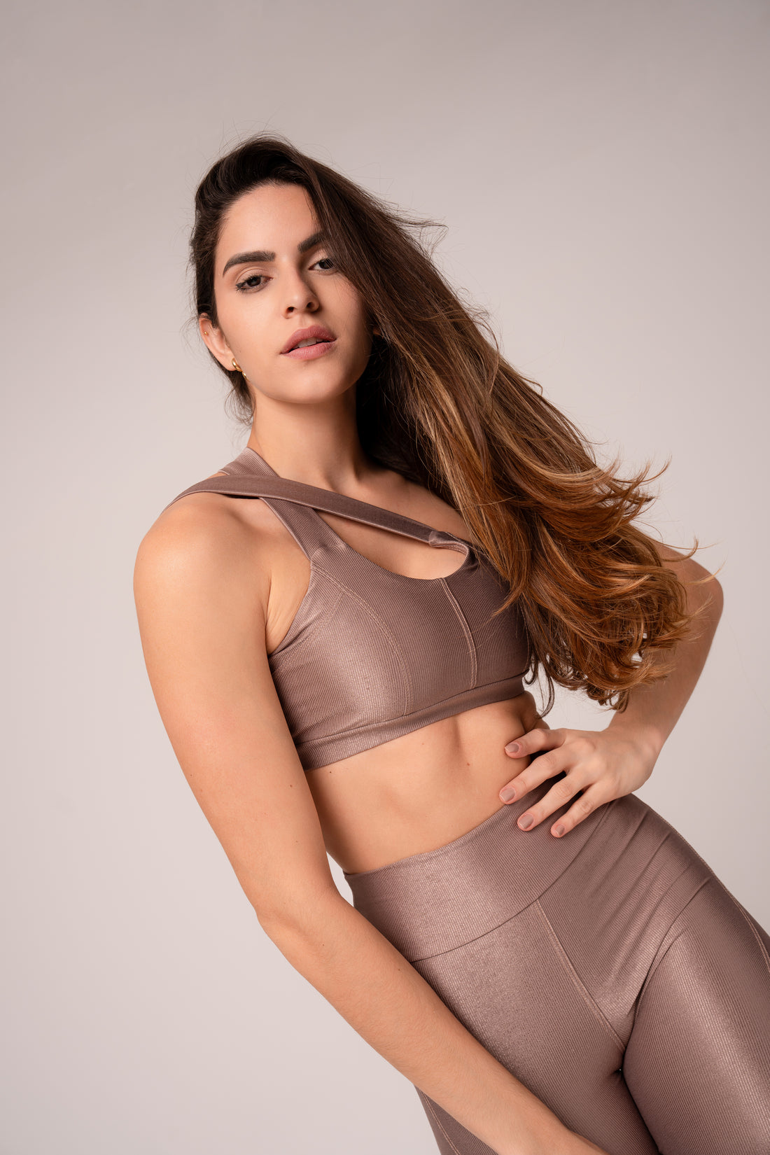 Conjunto Legging e Top Cruzado Lovers Duna