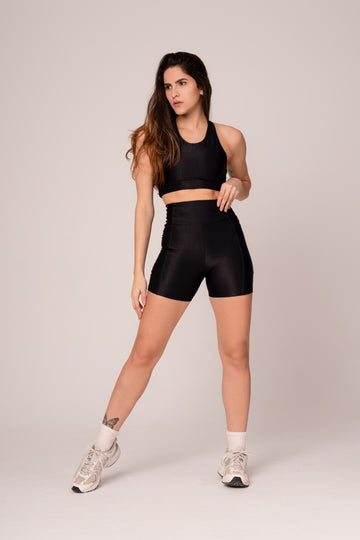 Conjunto Short e Top Runner Lovers Preto