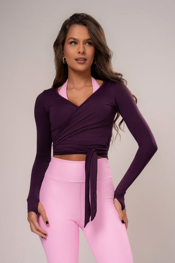 Top Ballet Wrap Açaí