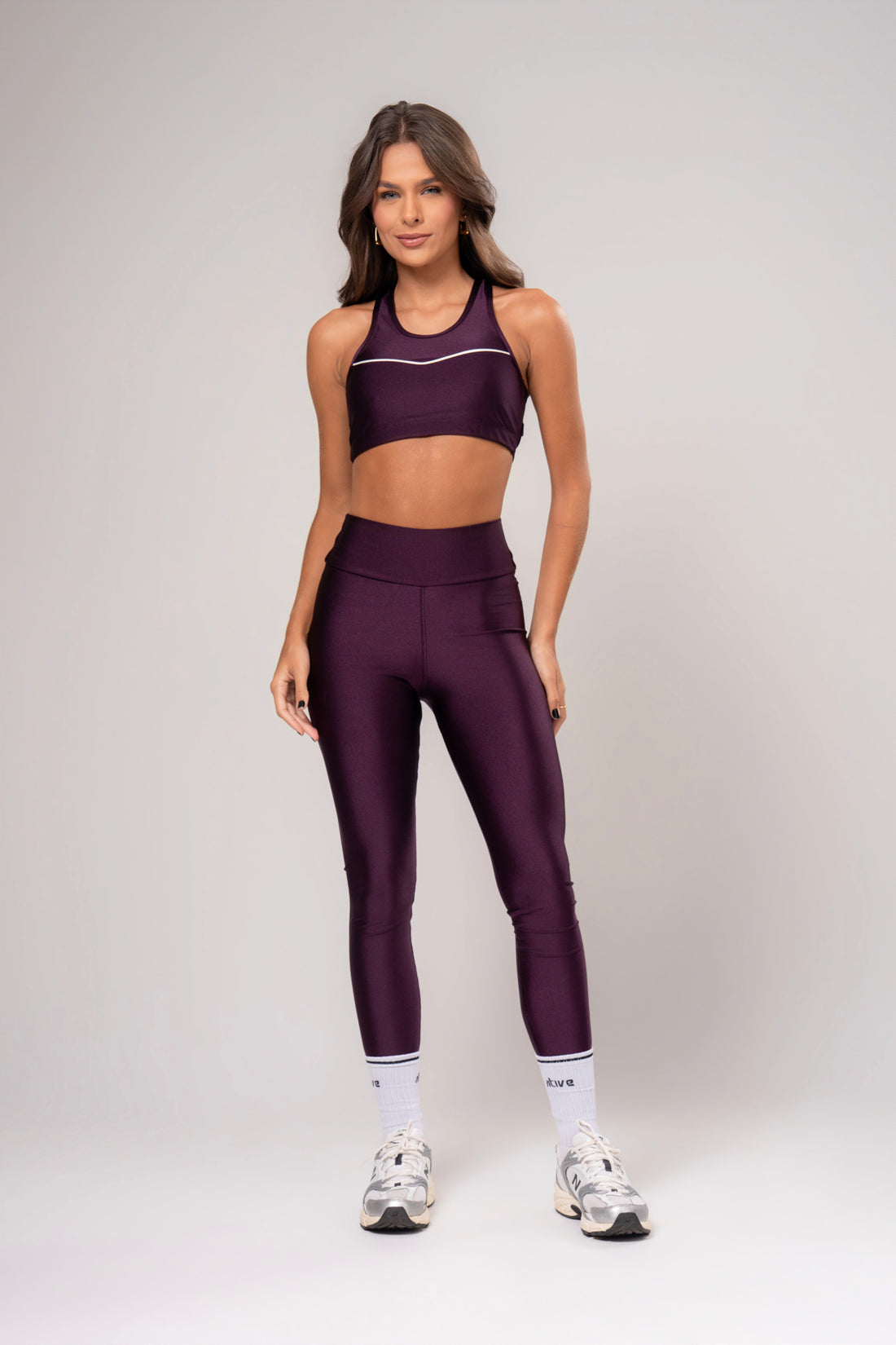 Conjunto Legging e Top Intense Glow Açaí
