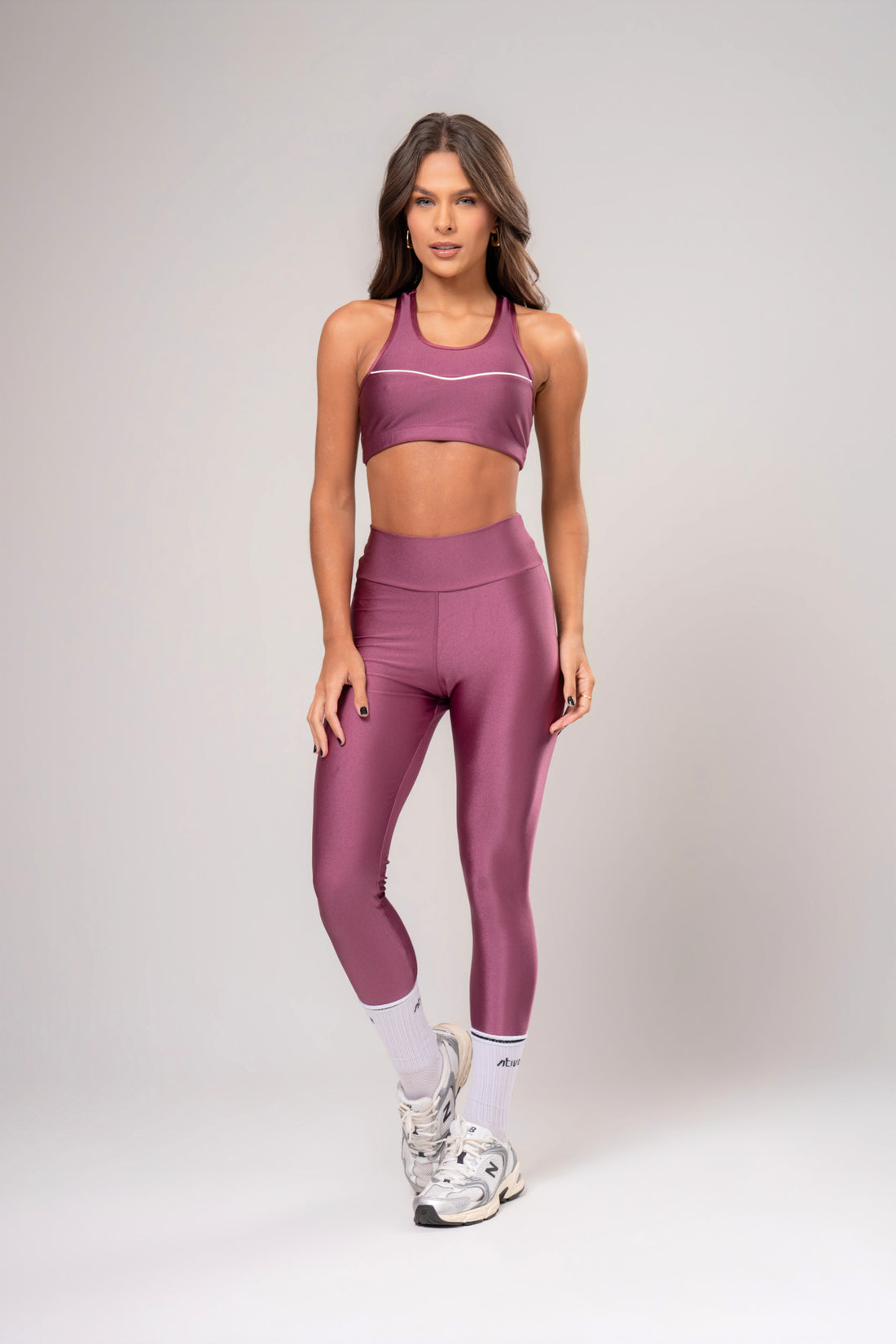 Conjunto Legging e Top Intense Glow Malva