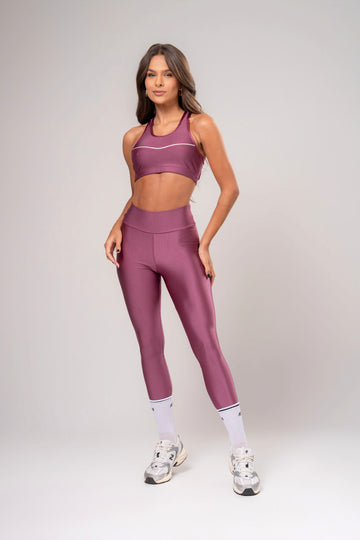 Conjunto Legging e Top Intense Glow Malva