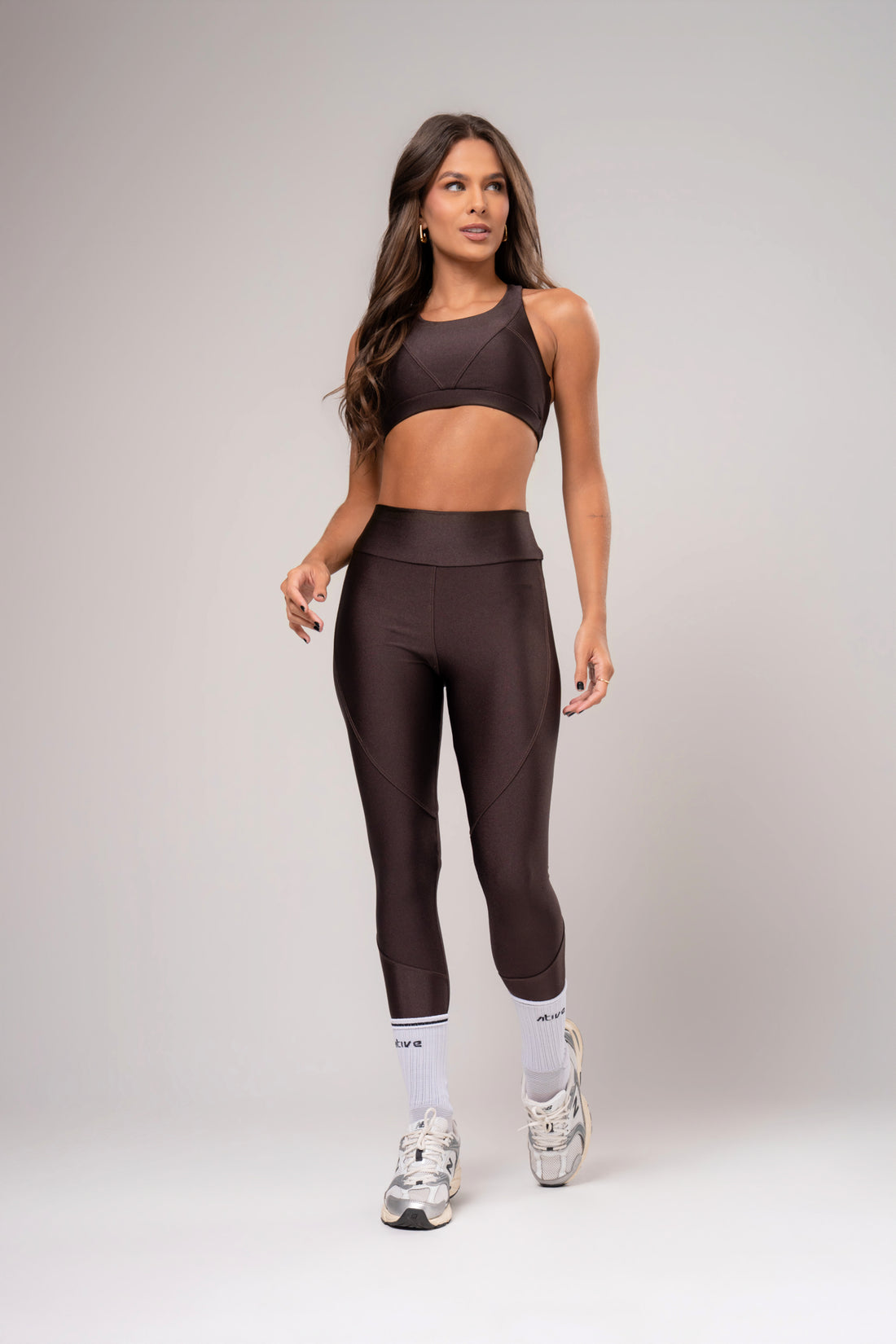 Conjunto Legging e Top Recortes Glow Expresso