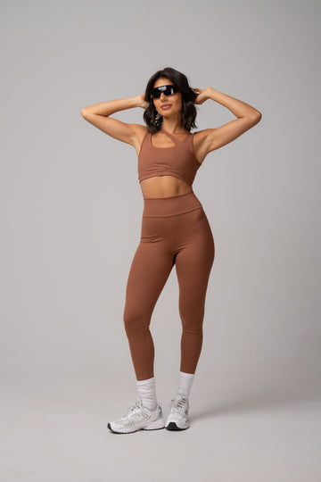 Conjunto Legging e Top Jolie Essentials Caramelo