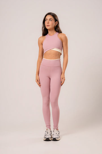 Conjunto Legging e Top Fantasy Bicolor Power Rosé