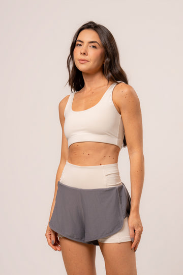 Conjunto Short Duplo e Top Soul Cosmo Vanilla