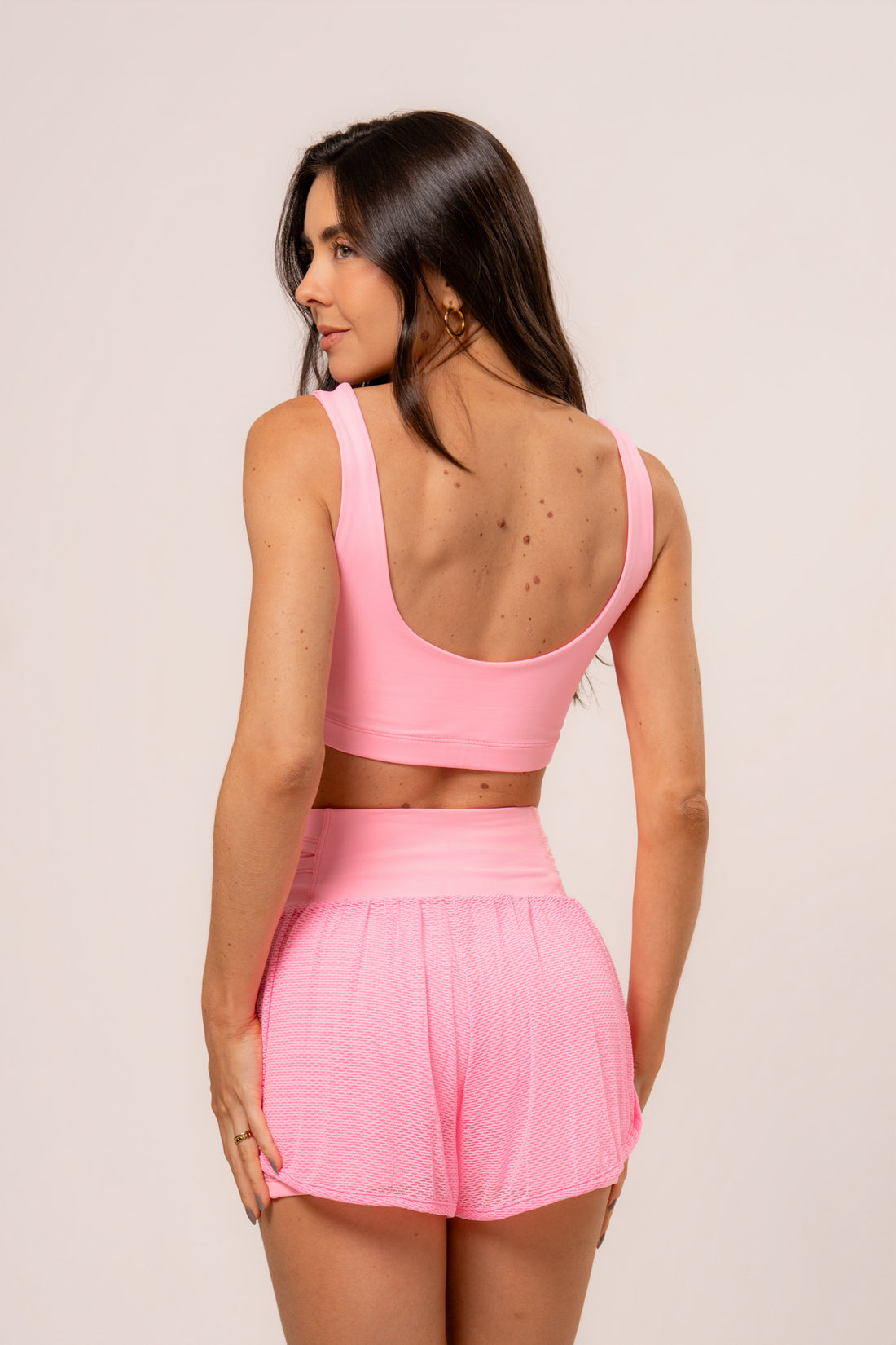 Conjunto Short Duplo Telinha e Top Soul Cosmo Icy Pink