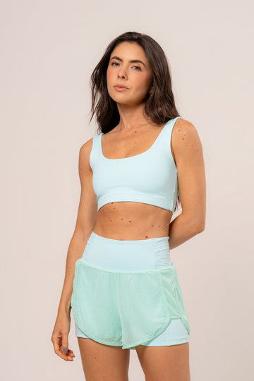 Conjunto Short Duplo Telinha e Top Soul Cosmo Menta