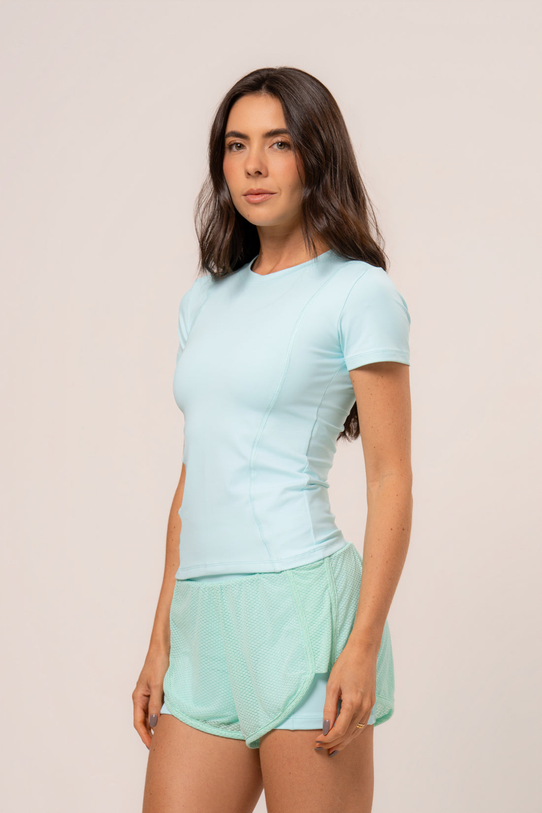 Blusa Manga Curta Cosmo Menta