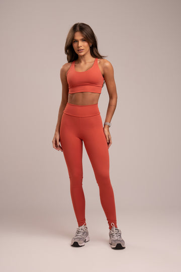 Conjunto Legging e Top Comfortlux Hot Peach Power
