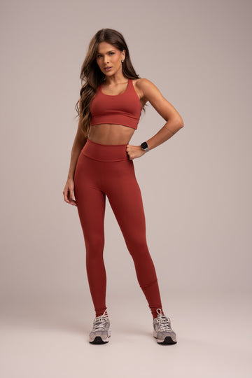 Conjunto Legging e Top Comfortlux Terracota Power