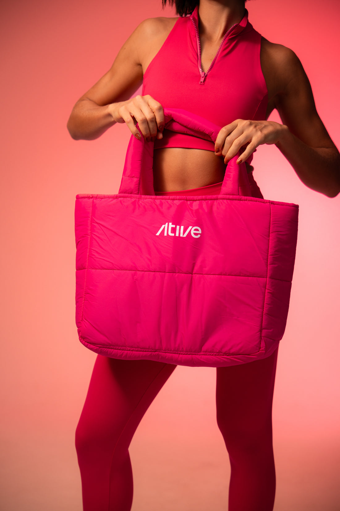 Bolsa Puffer Ative Pink