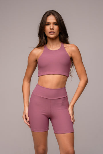 Conjunto Short e Top Nadador Tulip Matte Flow