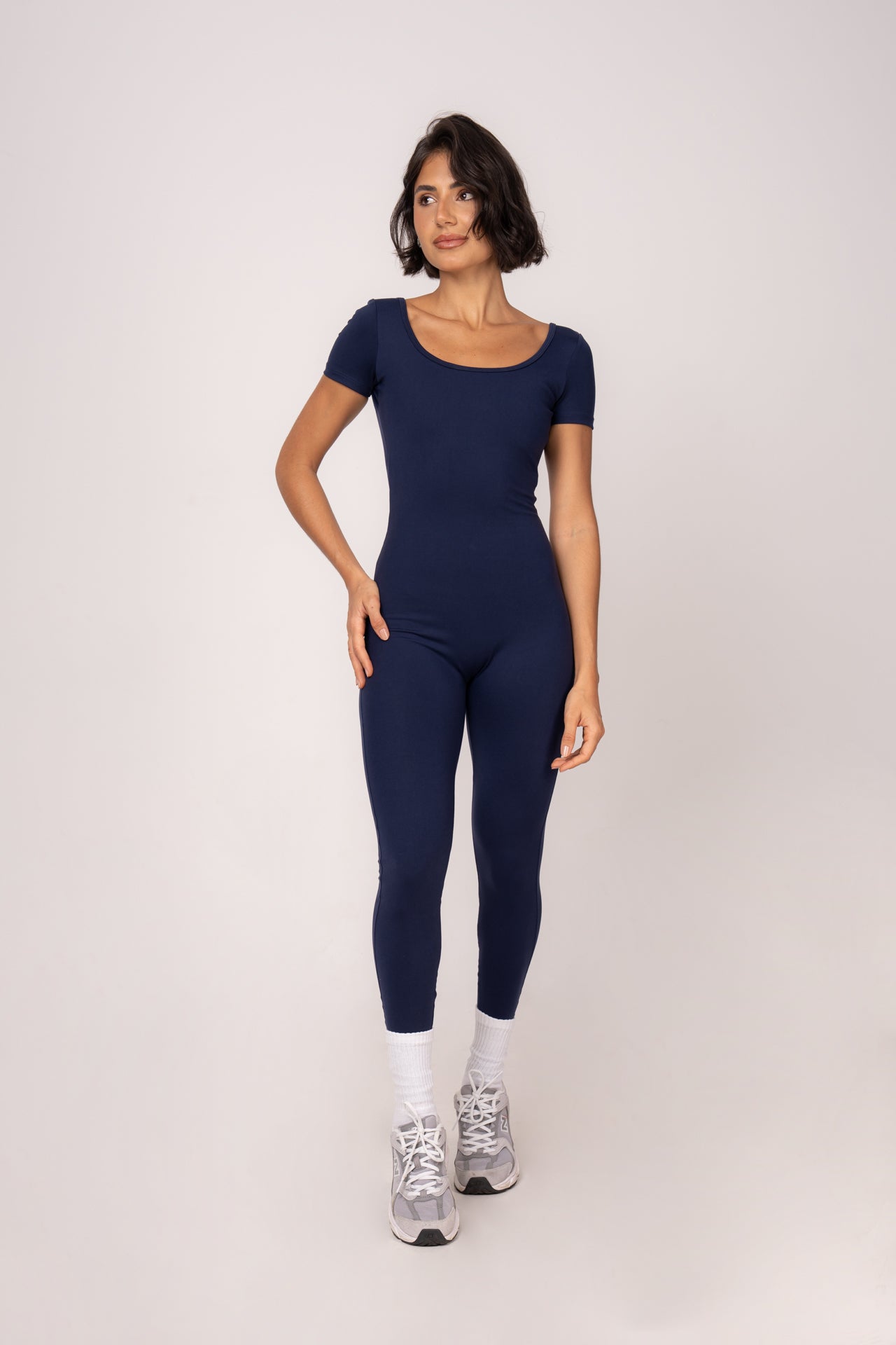 Macacão Longo Essentials Azul Marinho