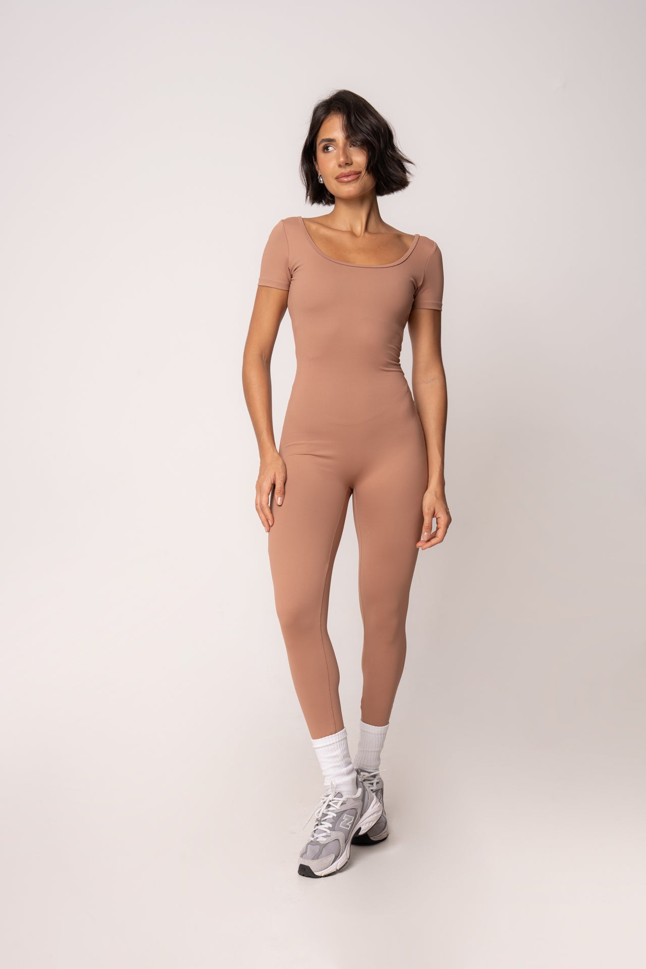 Macacão Longo Essentials Caramelo