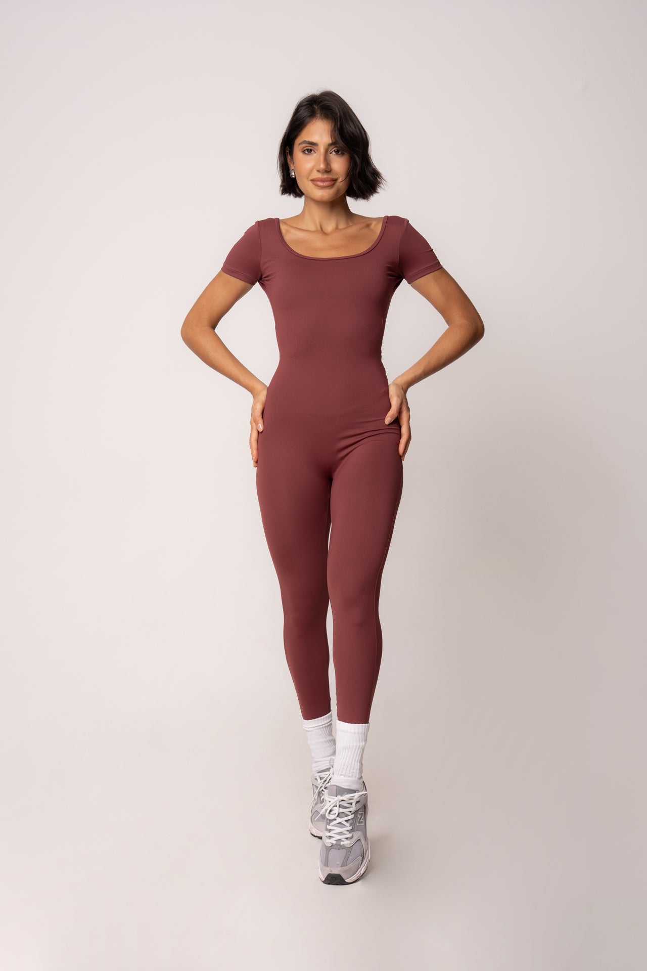 Macacão Longo Essentials Marsala