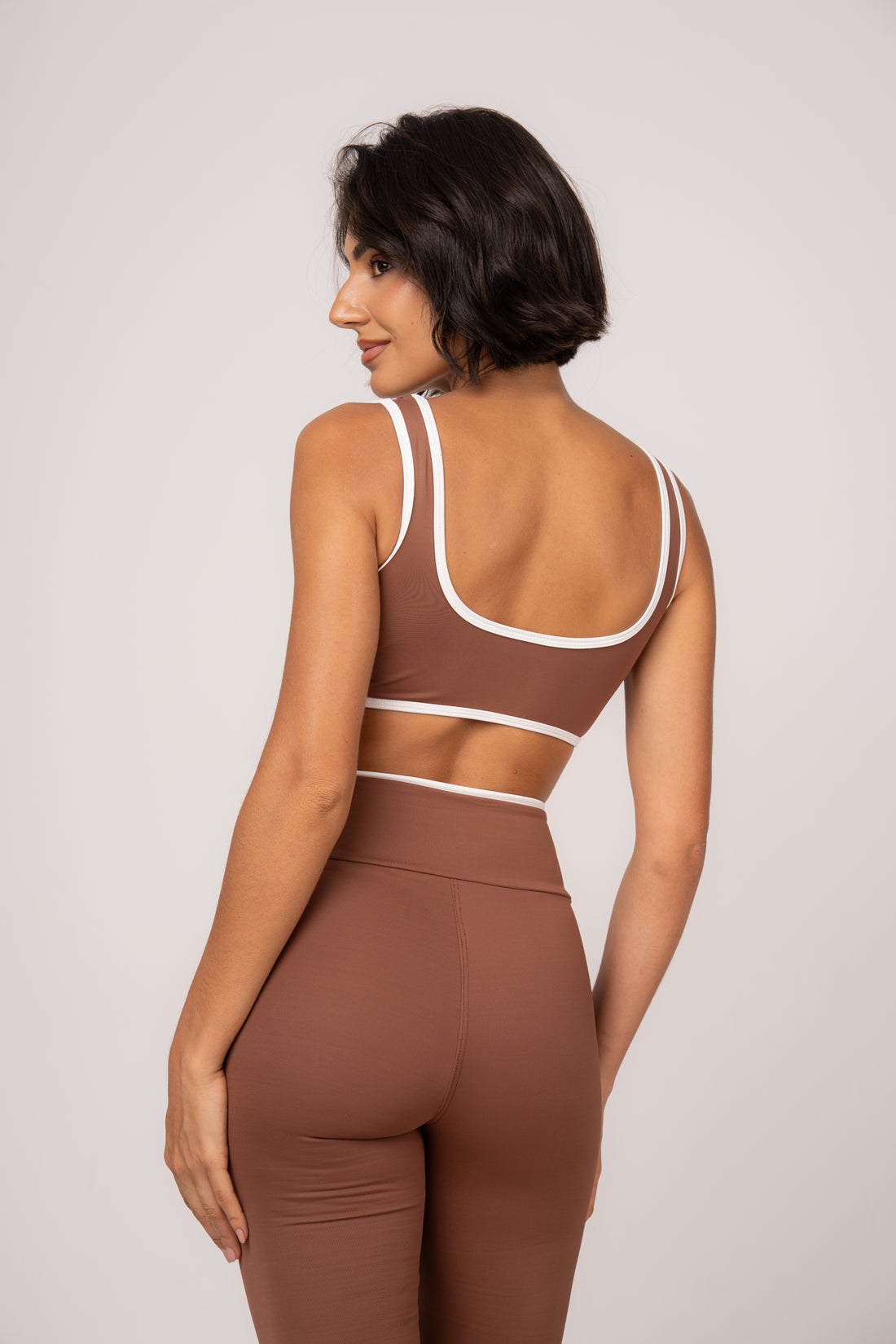 Conjunto Legging e Top Viés Cosmo Caramelo