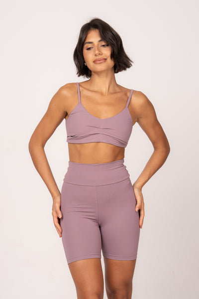 Conjunto Short e Top Fita Essentials Damasco