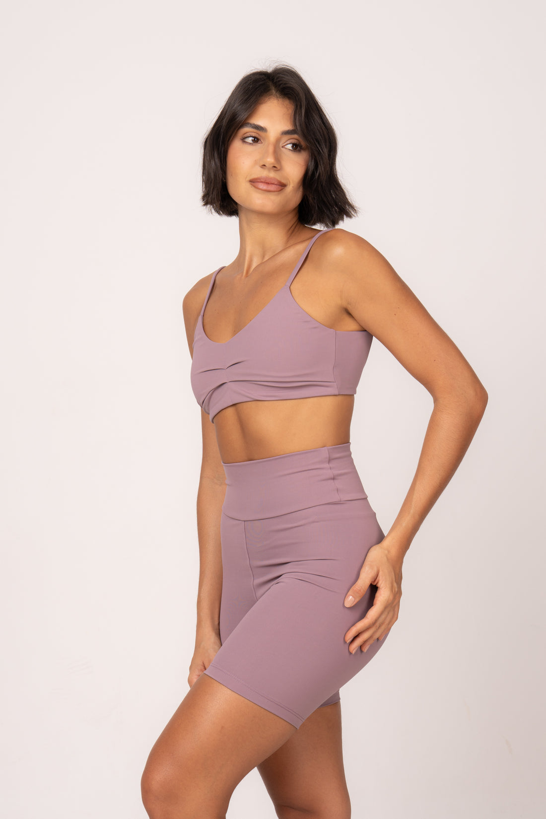 Conjunto Short e Top Fita Essentials Rosé