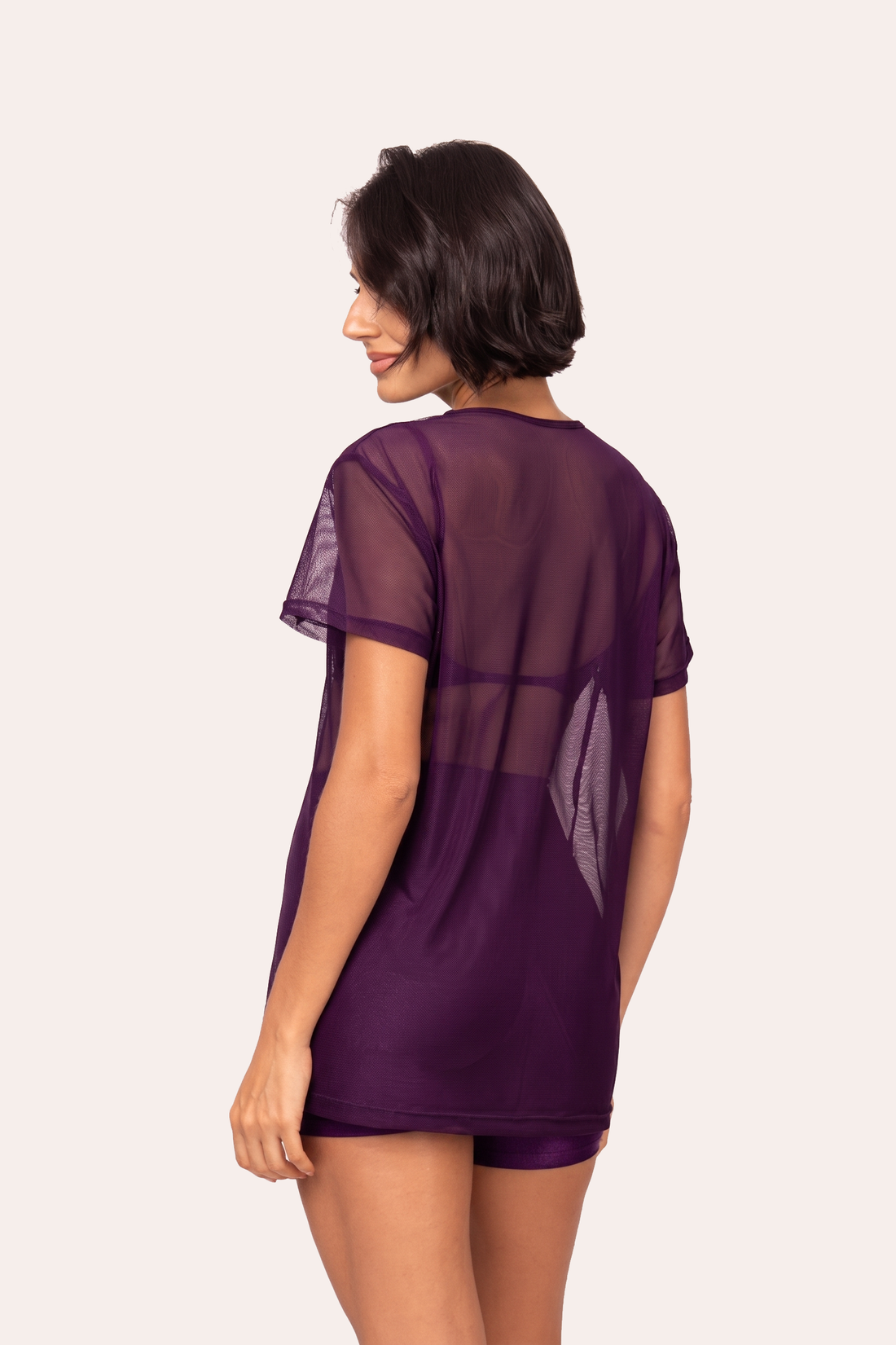 Blusa Tule Açaí