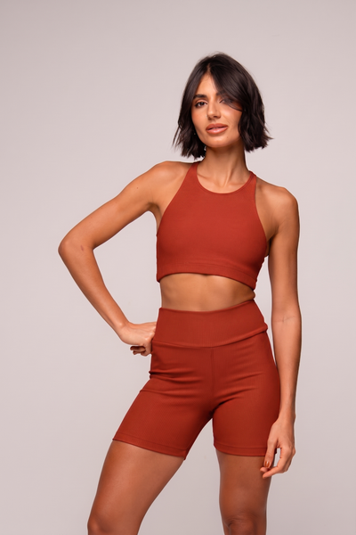Conjunto Short e Top Nadador Flow Acaju
