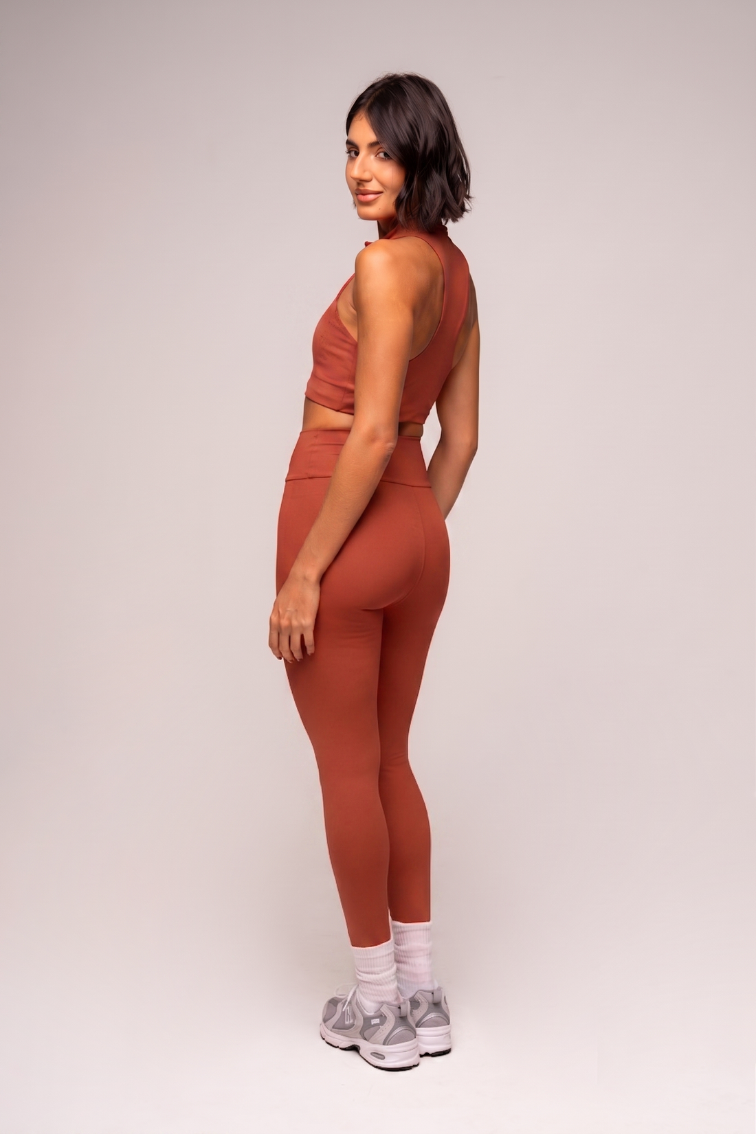 Conjunto Essentials Legging e Top Zíper Telha