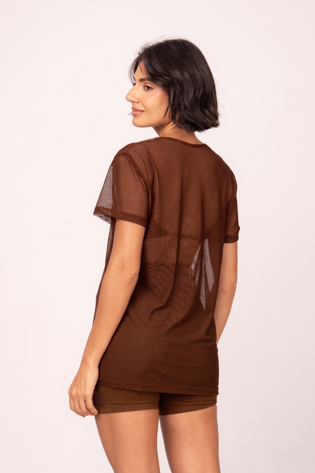Blusa Tule Café